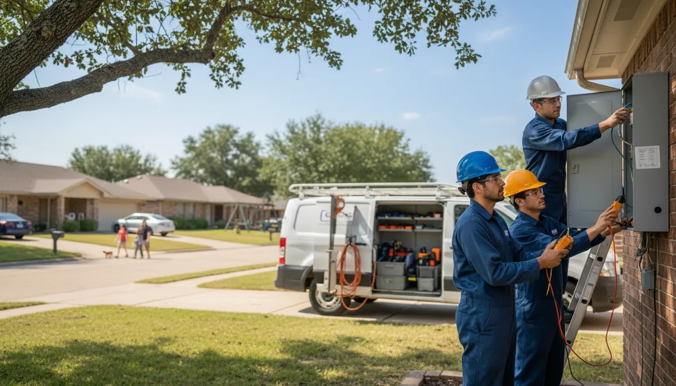 Certified electrician providing emergency electrical services in Girard, TX